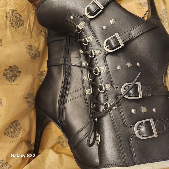 Harley-Davidson Womens Chesterton Black Boots. NIB. Size 9.5 - Picture 6 of 15